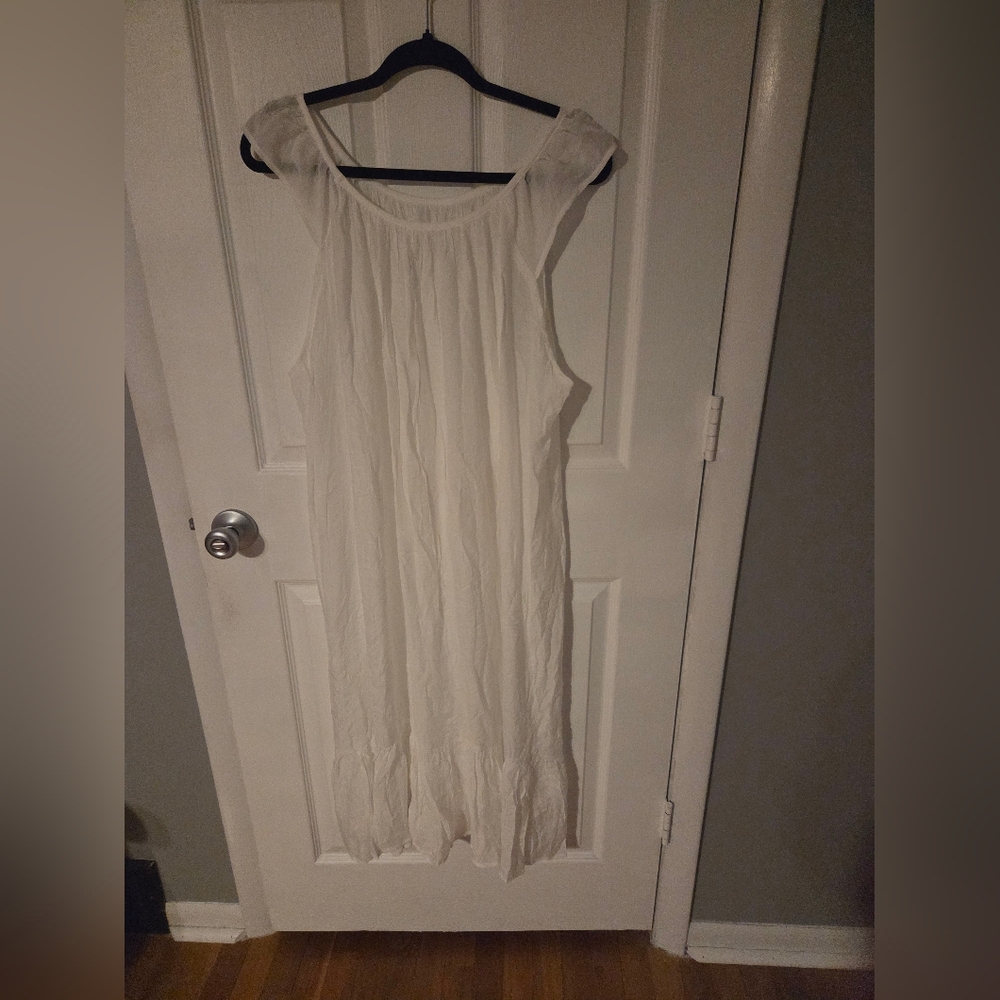 White Sleeveless Coverup